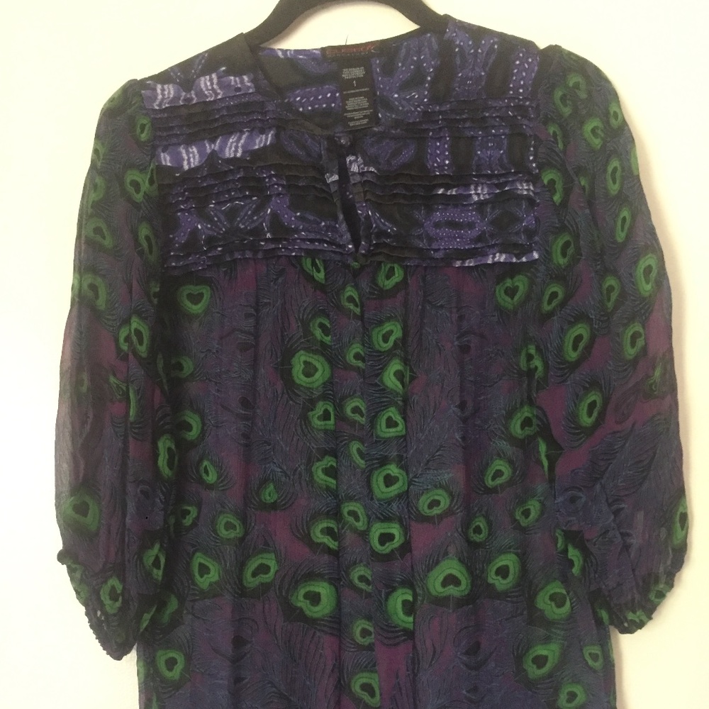 Custo Barcelona Sheer Printed Blouse